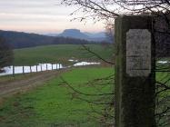 Blick Lohmen zum Lilienstein